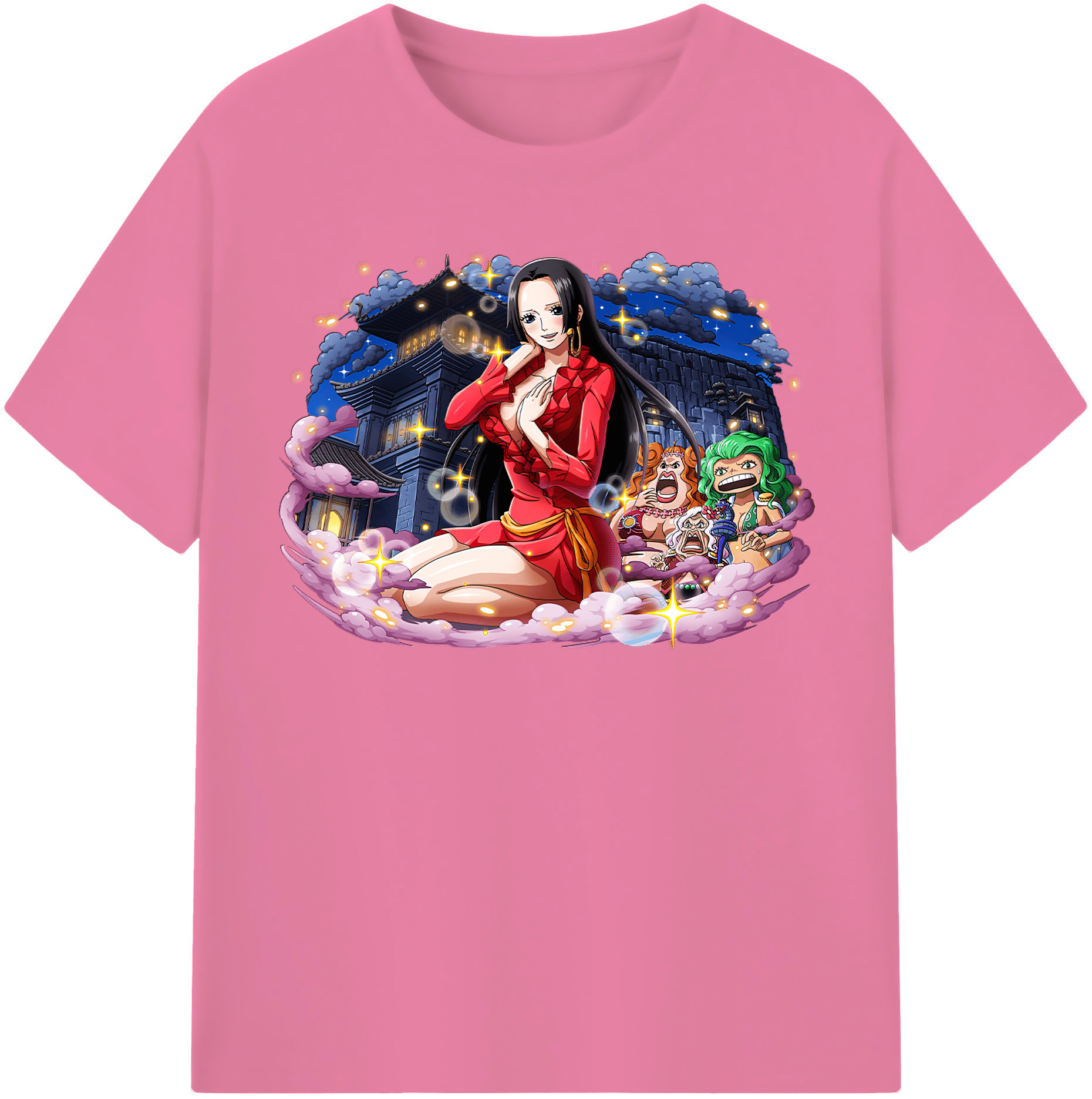 ワンピース ボア・ハンコック ONE PIECE Boa·Hancock 綿100％半袖Tシャツ（フロントプリント）